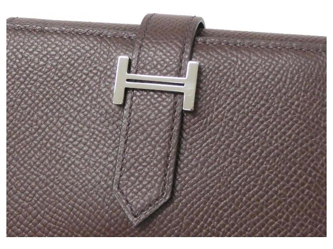 Cartera Hermès Bearn Combination Verso Azul Beige - vista 3