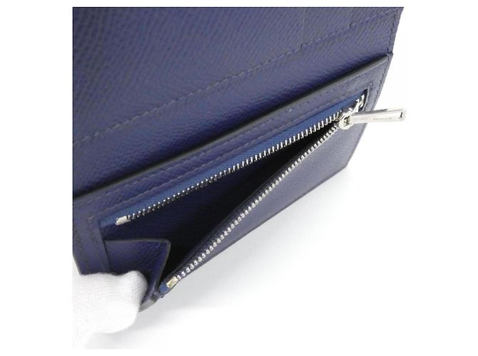 Cartera Hermès Bearn Combination Verso Azul Beige - vista 5
