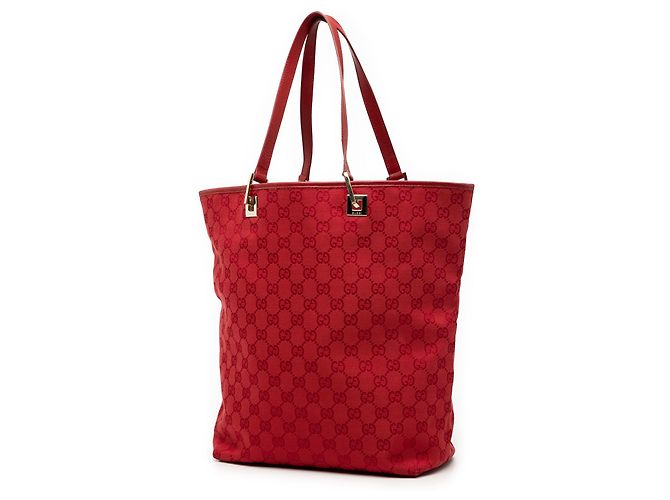 Gucci Rote GG Canvas Tote - Ansicht 2