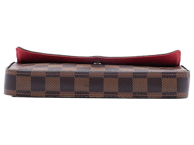 Pochette Félicie Pochette Felicie Damier Ebene Marrone Louis Vuitton - vista 3