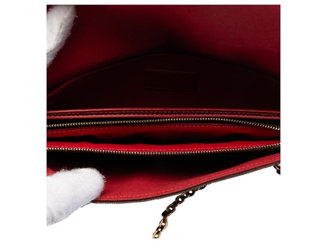 Pochette Félicie Pochette Felicie Damier Ebene Marrone Louis Vuitton - vista 4