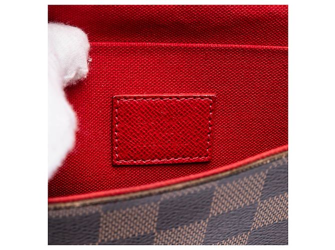 Pochette Félicie Pochette Felicie Damier Ebene Marrone Louis Vuitton - vista 5