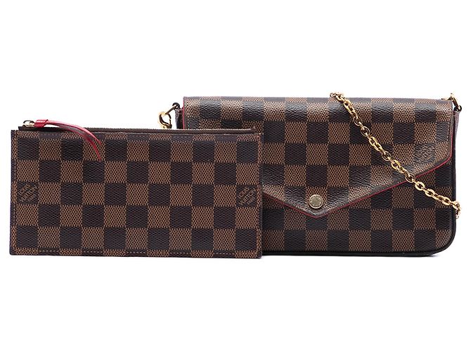 Pochette Félicie Pochette Felicie Damier Ebene Marrone Louis Vuitton - vista 8