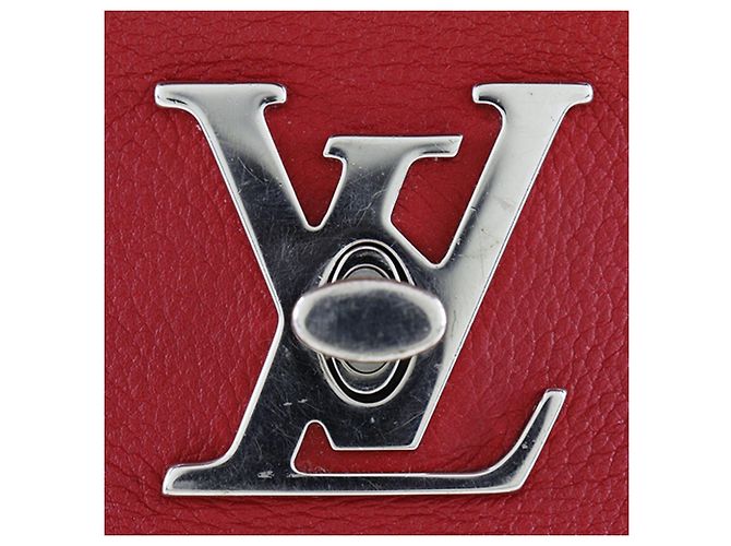 Twist Louis Vuitton Borsa Lockme II BB in pelle rossa Rosso - vista 5