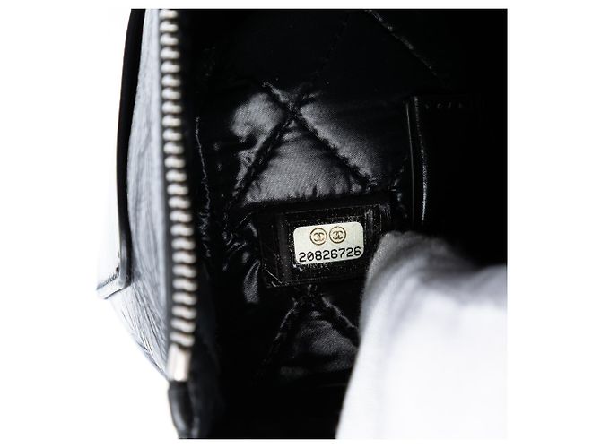 Clutch Votez Coco in pelle di vitello nera invecchiata Chanel Nero - vista 6