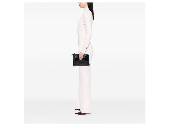 Clutch Votez Coco in pelle di vitello nera invecchiata Chanel Nero - vista 7