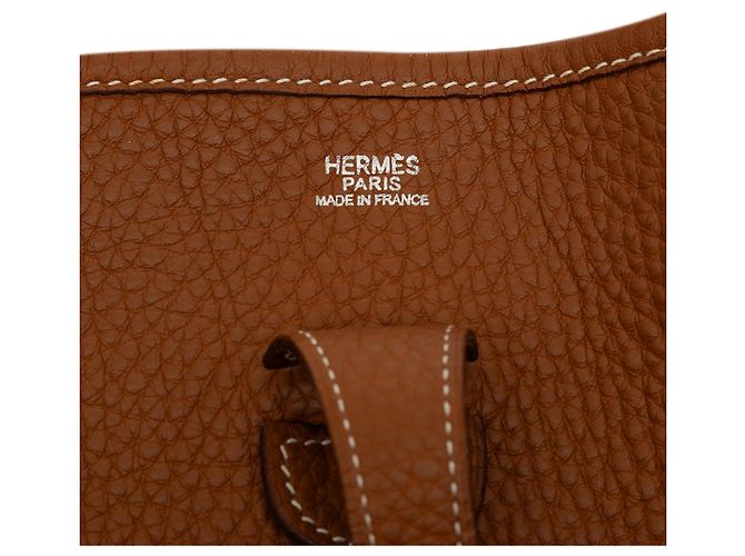 Hermès Evelyne II 29 in pelle Clemence marrone - vista 5