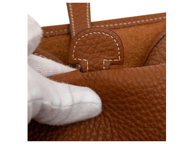 Hermès Evelyne II 29 in pelle Clemence marrone - vista 6