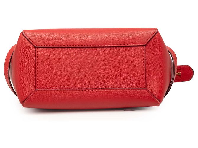 Céline Belt bag in pelle di vitello micrograna rossa Celine Rosso - vista 3