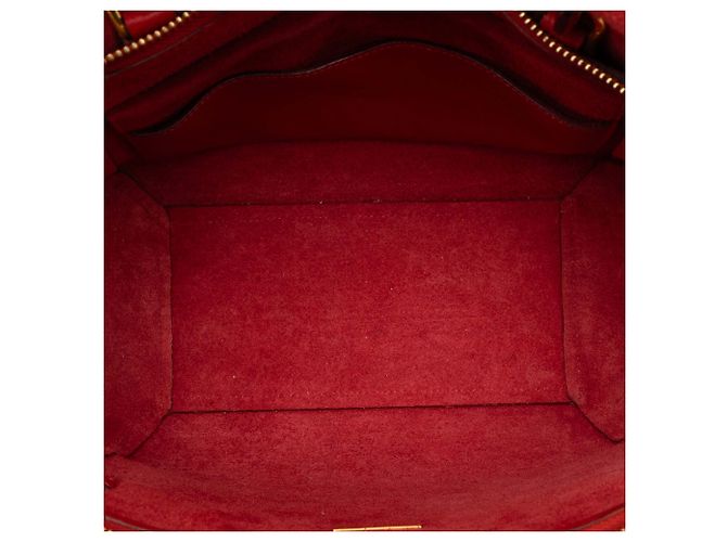 Céline Belt bag in pelle di vitello micrograna rossa Celine Rosso - vista 4