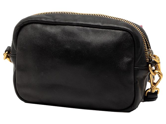 Bow Prada Crossbody Fiocco em Nappa Preto com Laço - vista 2