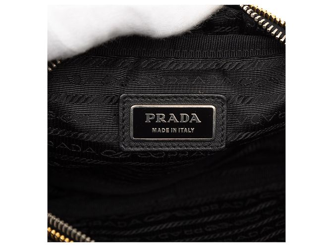 Bow Prada Crossbody Fiocco em Nappa Preto com Laço - vista 5