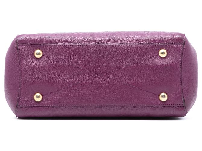 Louis Vuitton Monograma Empreinte Montaigne MM en púrpura - vista 3