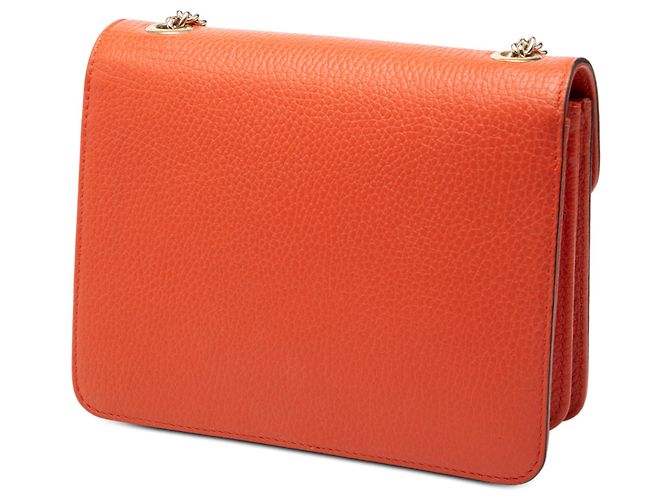 Gucci Arancione Piccolo Dollar in Pelle di Vitello Interlocking G Crossbody - vista 2