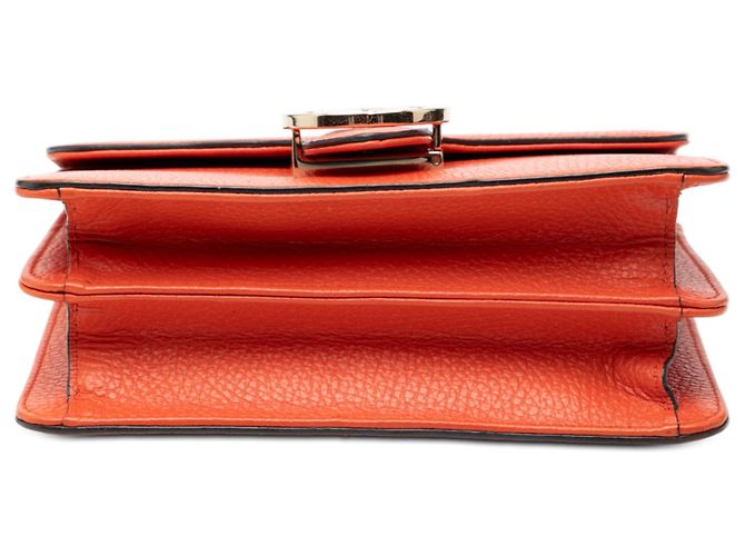 Gucci Arancione Piccolo Dollar in Pelle di Vitello Interlocking G Crossbody - vista 3