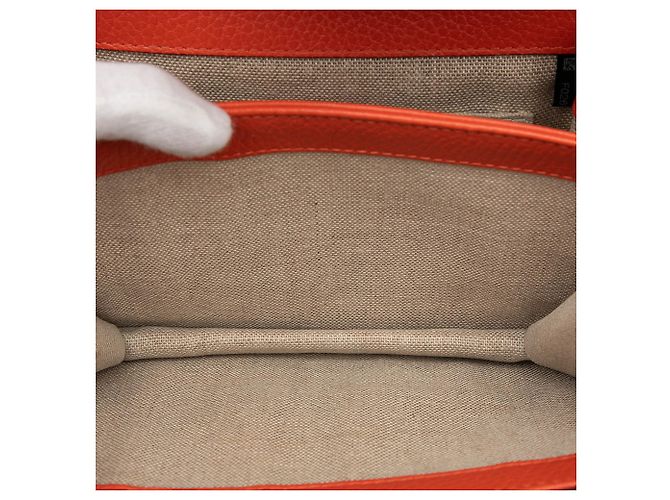 Gucci Arancione Piccolo Dollar in Pelle di Vitello Interlocking G Crossbody - vista 4