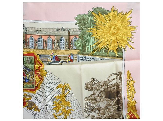 Bufanda de seda Sanssoucy rosa Hermès 90 - vista 3