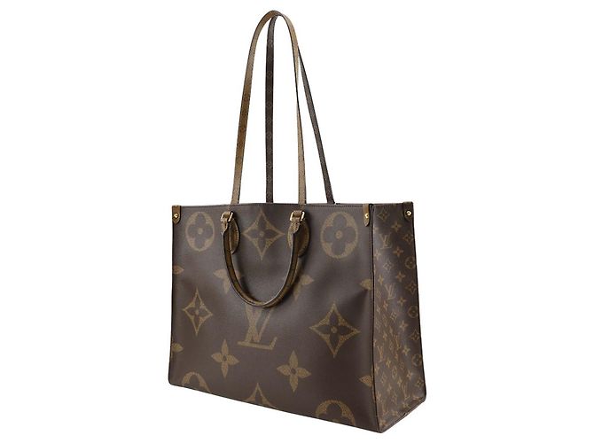 Louis Vuitton Bolsa OnTheGo GM Monograma Reverso Gigante Marrom - vista 3