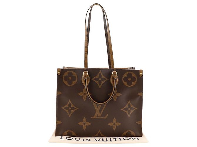 Louis Vuitton Bolsa OnTheGo GM Monograma Reverso Gigante Marrom - vista 4