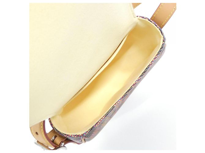 Borsa a Spalla Louis Vuitton Monogram LV Pop Tan Bianco Marrone Rosa - vista 7