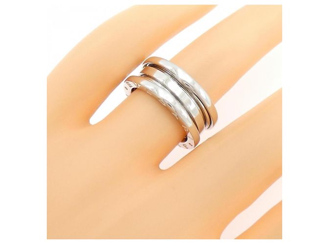 Bulgari Bvlgari B.zero1 Ring aus Weißgold mit 3 Bändern Golden - Ansicht 4
