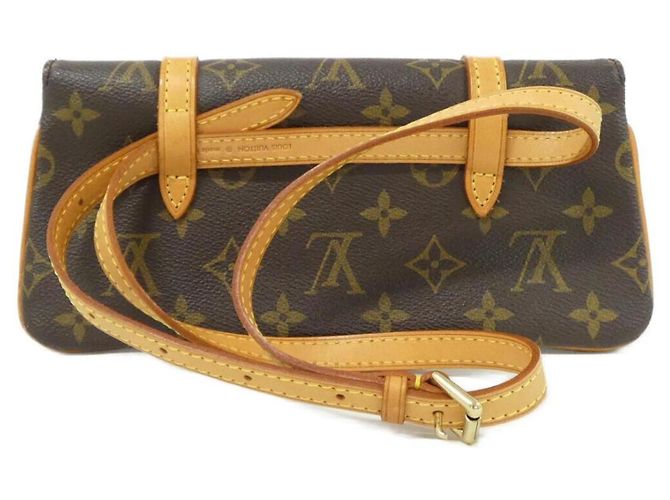 Borsa a vita Louis Vuitton Monogram Pochette Marel M51159 Marrone - vista 2