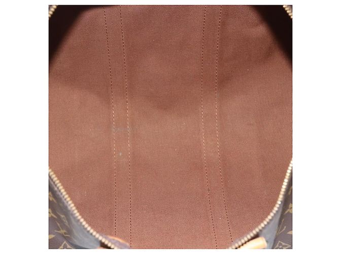 Borsa Keepall Louis Vuitton in tela Monogram 45 Marrone - vista 5