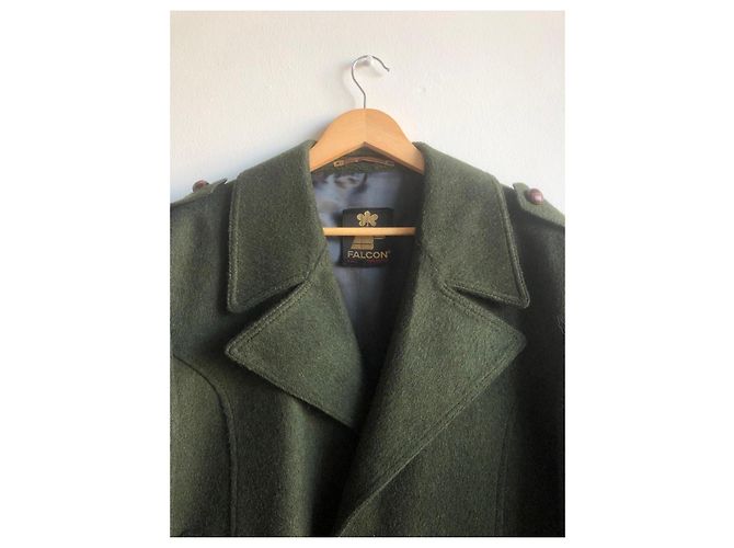 Autre Marque Falcon Lodenwollmantel tannengrün - Ansicht 4