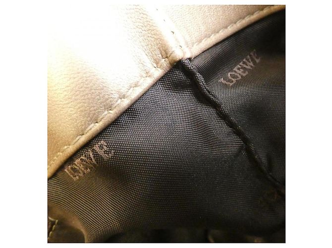 Borsa in pelle dorata Loewe D'oro - vista 10