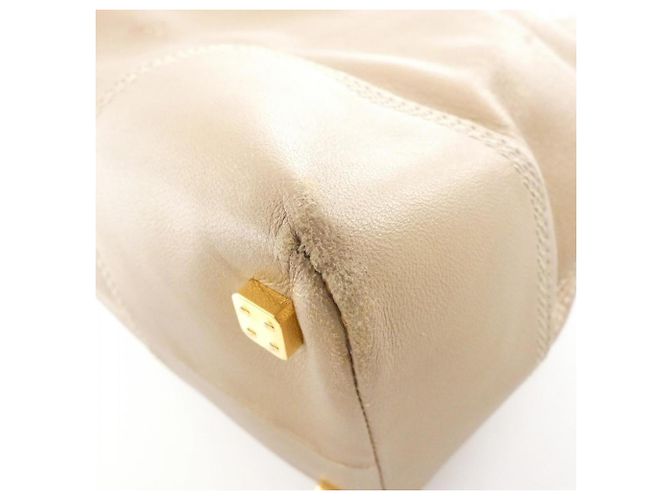 Borsa in pelle dorata Loewe D'oro - vista 3
