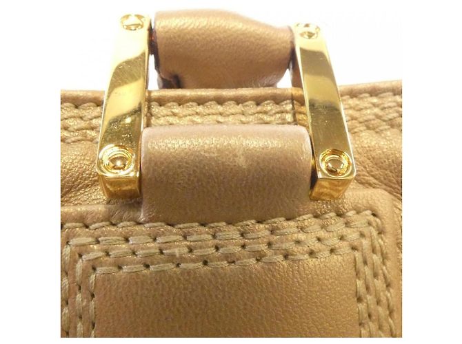 Borsa in pelle dorata Loewe D'oro - vista 6