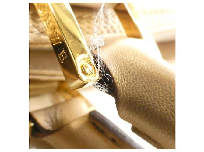 Borsa in pelle dorata Loewe D'oro - vista 7