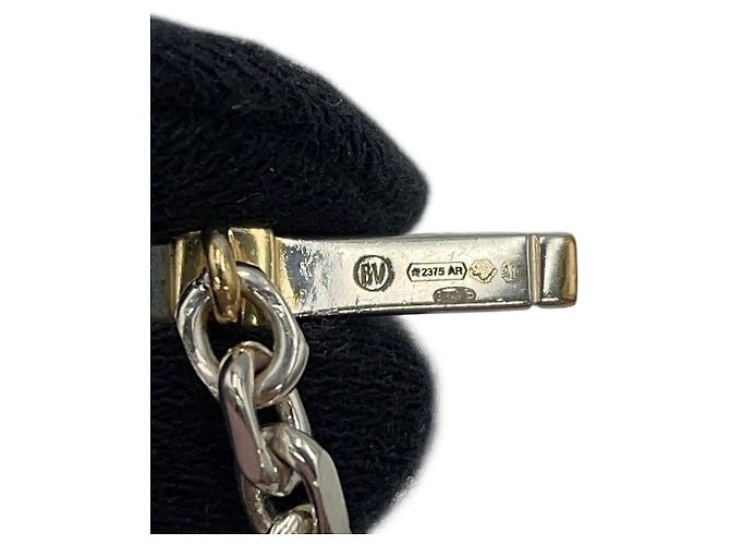Collar de cadena T-bar de plata Bottega Veneta - vista 10