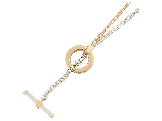 Collar de cadena T-bar de plata Bottega Veneta - vista 3