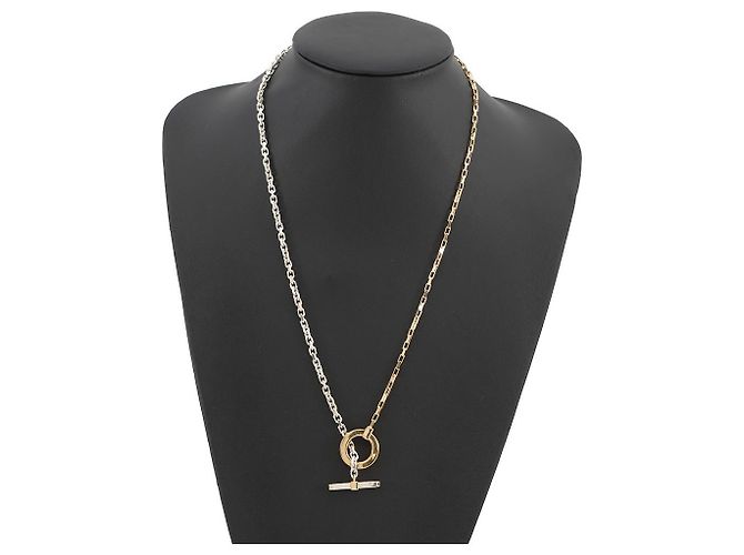 Collar de cadena T-bar de plata Bottega Veneta - vista 4