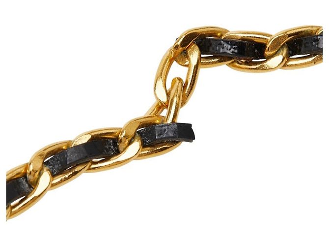 Timeless Collana in nastro con moneta vintage di Chanel Nero - vista 5