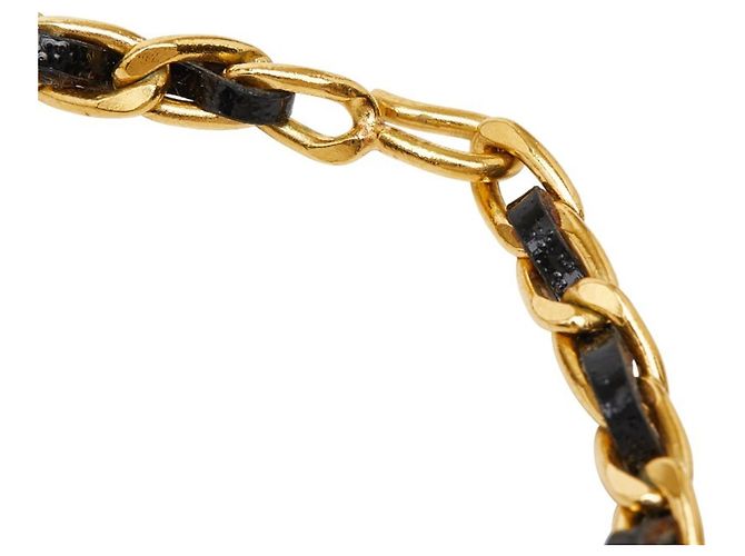 Timeless Collana in nastro con moneta vintage di Chanel Nero - vista 6