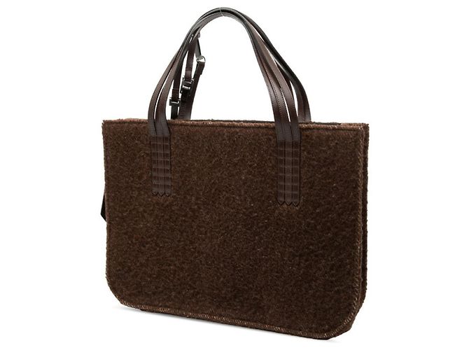 Borsa in pelle marrone Chanel - vista 2