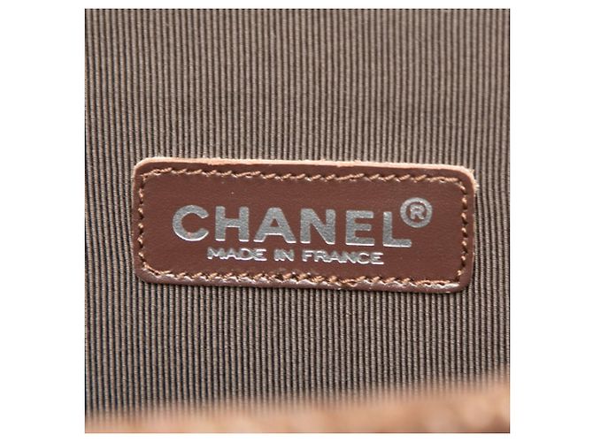 Borsa in pelle marrone Chanel - vista 5