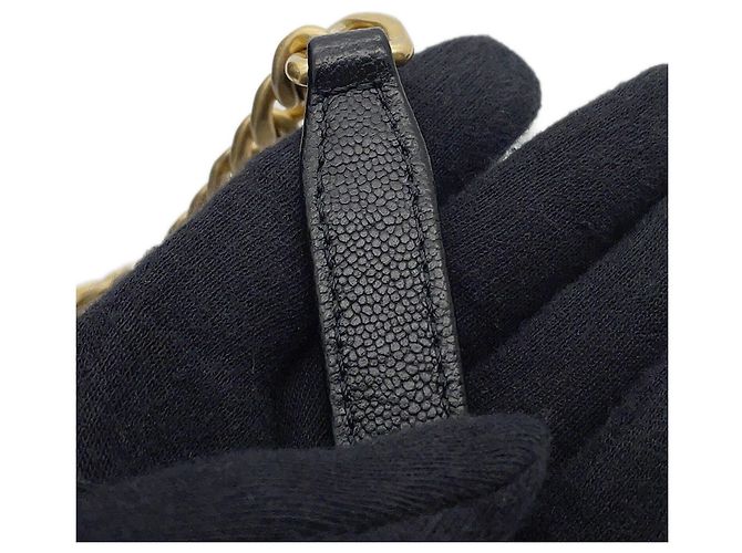 Bowling Schwarze Matelassé Schultertasche Chanel - Ansicht 11