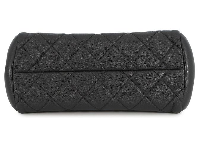 Bowling Schwarze Matelassé Schultertasche Chanel - Ansicht 3