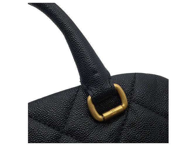 Bowling Schwarze Matelassé Schultertasche Chanel - Ansicht 7