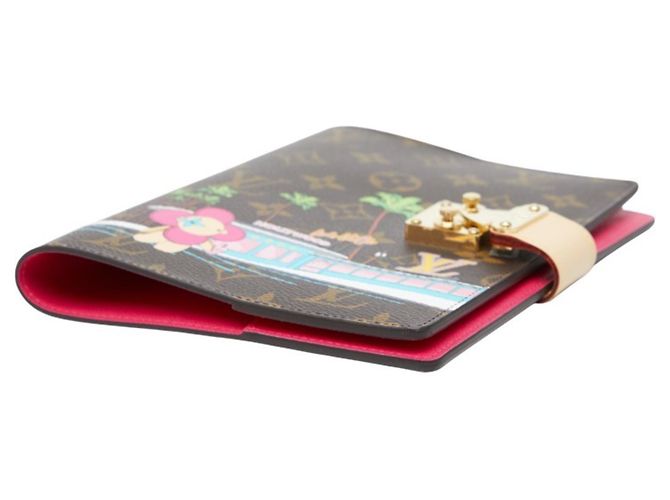 Custodia per passaporto Vivienne Couverture Monogram Louis Vuitton Marrone Rosa Multicolore - vista 4