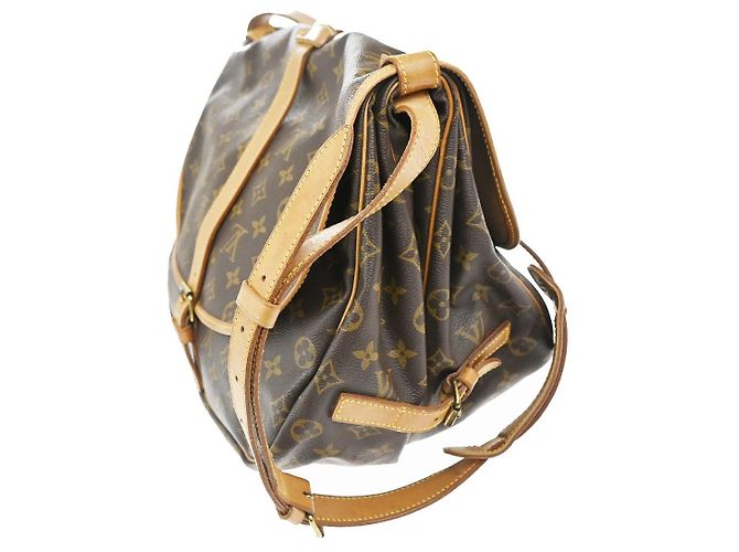Louis Vuitton Saumur Monogram Canvas 30 Marrone - vista 3