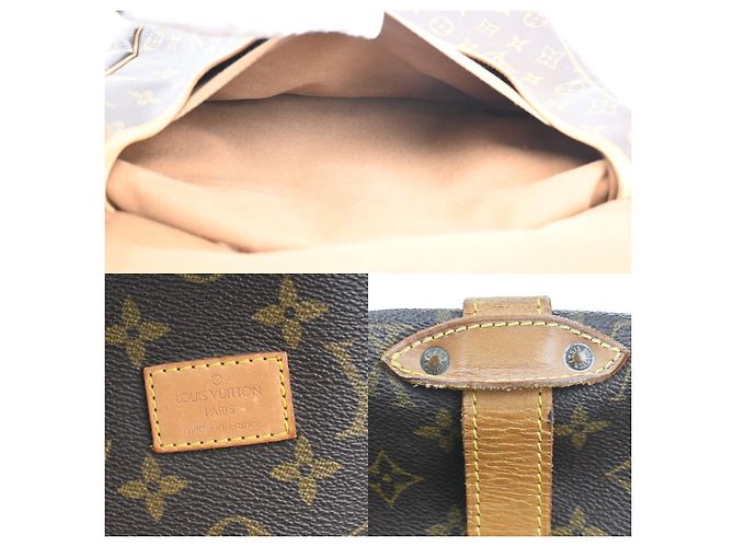 Louis Vuitton Saumur Monogram Canvas 30 Marrone - vista 4