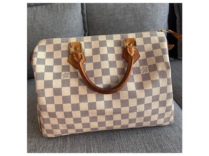 Borsa Speedy Louis Vuitton Damier Azur Beige - vista 2