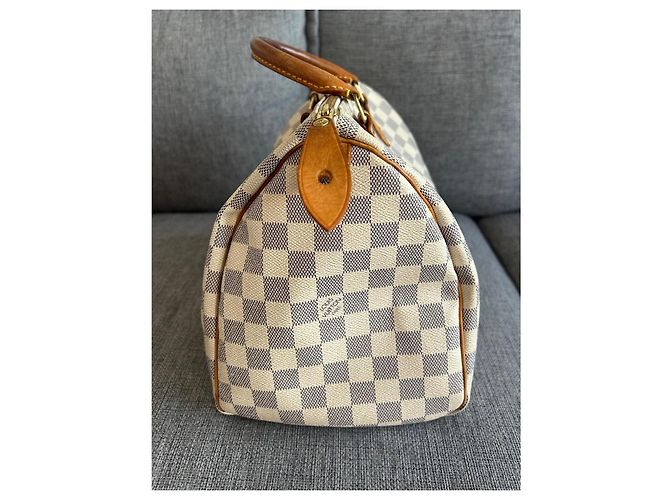 Borsa Speedy Louis Vuitton Damier Azur Beige - vista 4