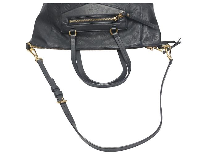 Borsa tote Lumineuse PM Monogram Empreinte Louis Vuitton Nero - vista 10