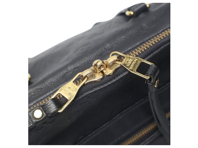 Borsa tote Lumineuse PM Monogram Empreinte Louis Vuitton Nero - vista 15