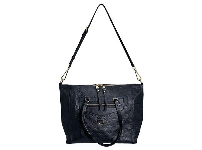 Borsa tote Lumineuse PM Monogram Empreinte Louis Vuitton Nero - vista 3